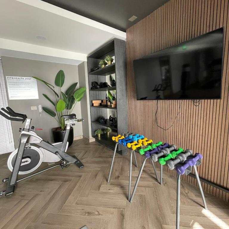 Aire Acondicionado, Ropa de cama y toallas, Piscina, Gym, Cerca de Metro,Barrio Italia Piso17 - One-Bedroom Apartment - 8