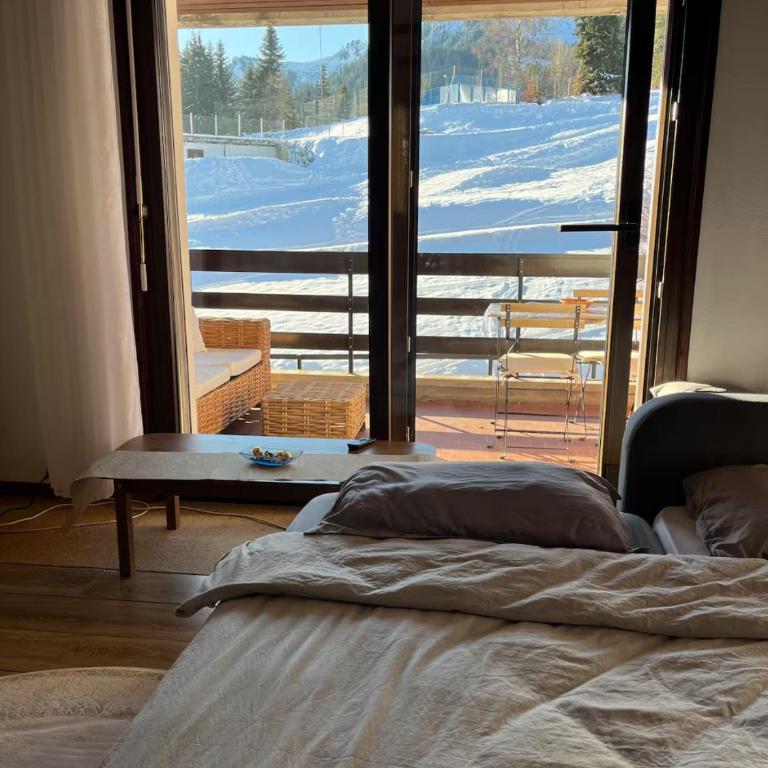 Cosy studio dans le domaine skiable des Portes du Soleil à Torgon - Studio-Apartment mit Balkon - 3