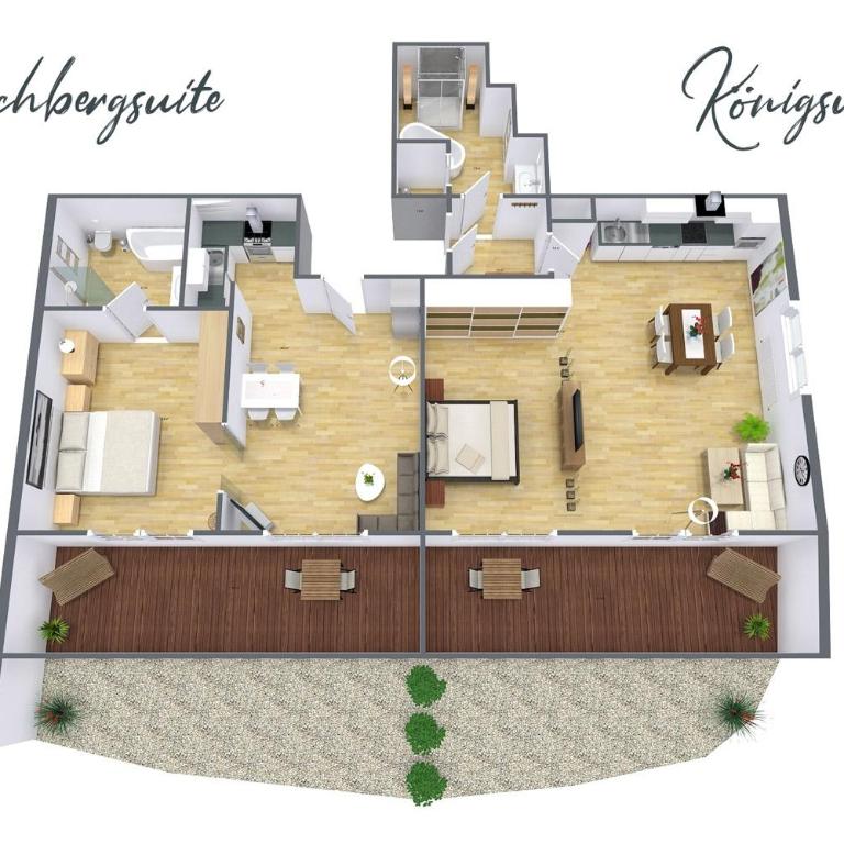 Ferienwohnung "Hirschbergsuite" - Mit Hotelfrühstück, Sauna, fast direkt am See - Deluxe Apartment - 16
