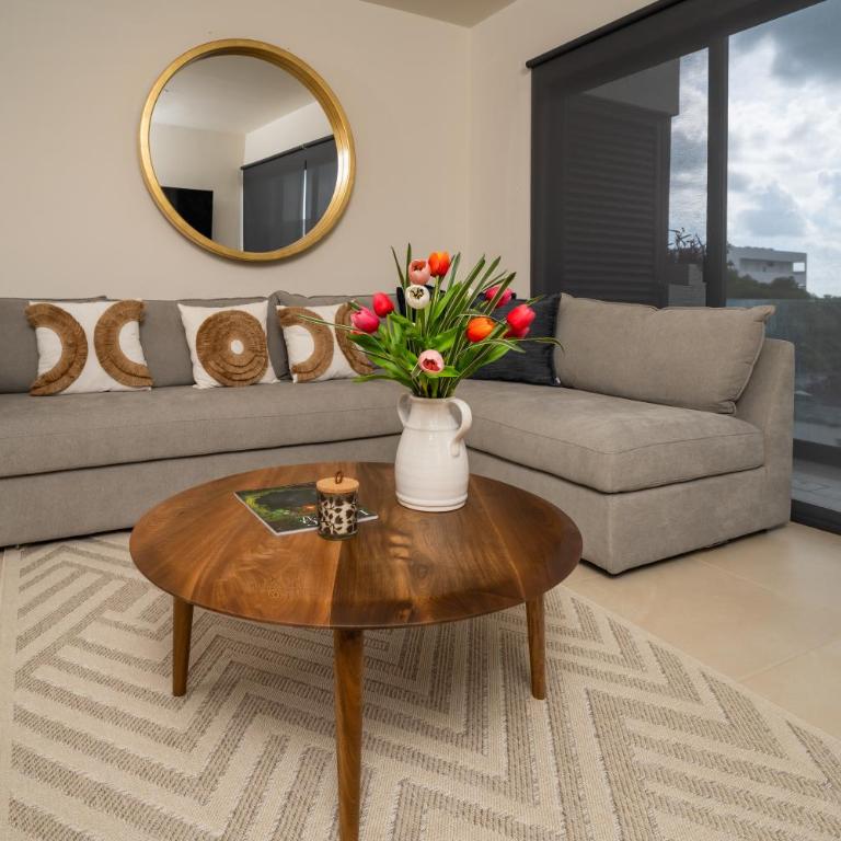 H living modernos con gym & albercas - Apartment with Balcony - 2