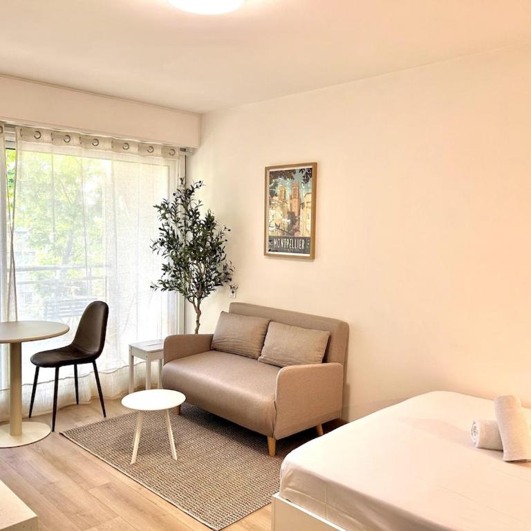 112 - Le Five, Studio, Clim, Terrasse, Parking - Studio mit Terrasse - 10