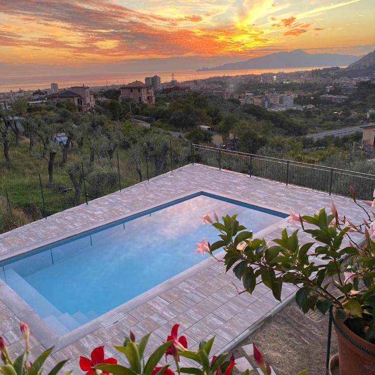 Villa swimming pool Ca'Du'Ma' Portofino view est - Apartamento de 1 dormitorio con vistas a la piscina - 14