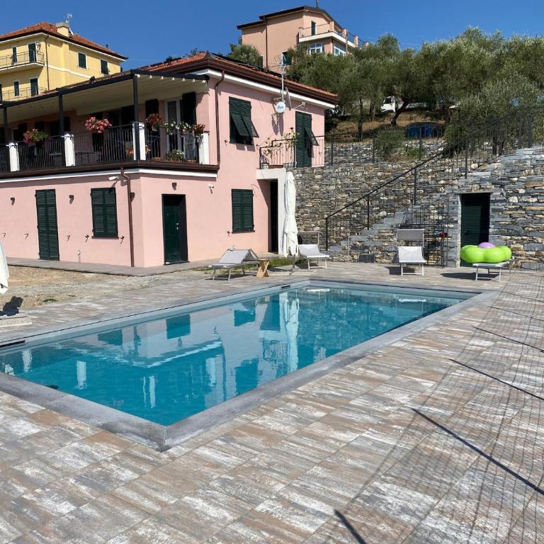 Villa swimming pool Ca'Du'Ma' Portofino view est - Apartamento de 1 dormitorio con vistas a la piscina - 15