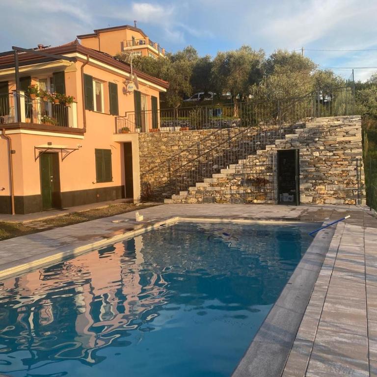Villa swimming pool Ca'Du'Ma' Portofino view est - Apartamento de 1 dormitorio con vistas a la piscina - 1