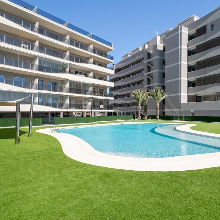 Sea view, pool, AC, 3 bedrooms, 150m beach - Apartamento - 9