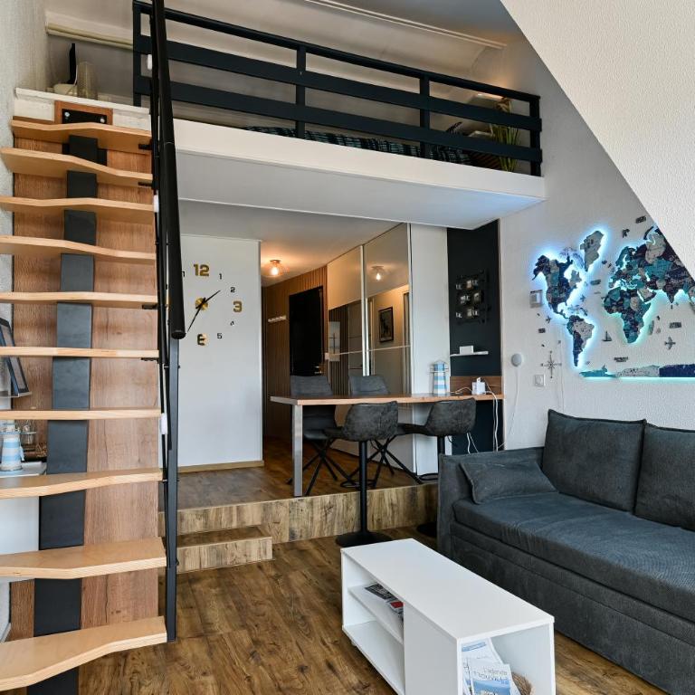 Mini-duplex NOLEMMA - splendide vue mer, balneo et parking - Appartement 1 Chambre - 12