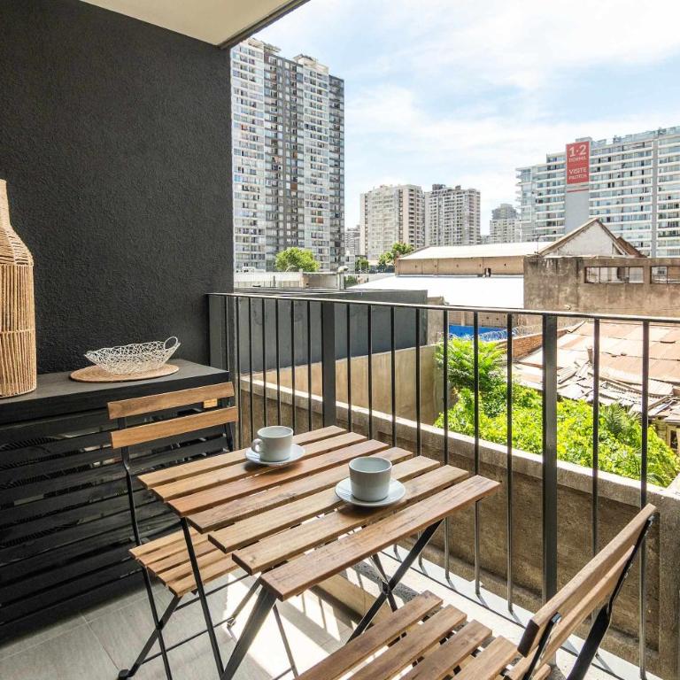 HOM I A Pasos de Metro Irarrazaval I CoWorking I PISCINA - Apartment - 5