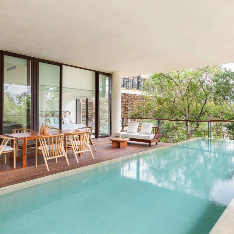 BT Homes - Tulum - Villa de Lujo en la Selva con Piscina - Apartamento Deluxe de 4 dormitorios - 21