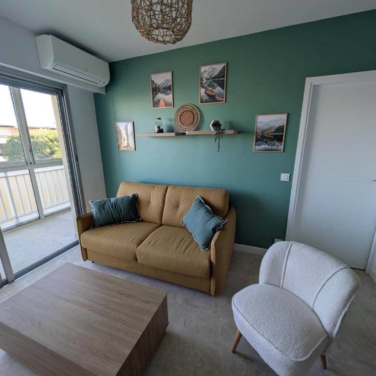 T2 cosy proche de Nice - a 2 min à pied de la plage - Apartment mit 1 Schlafzimmer - 7