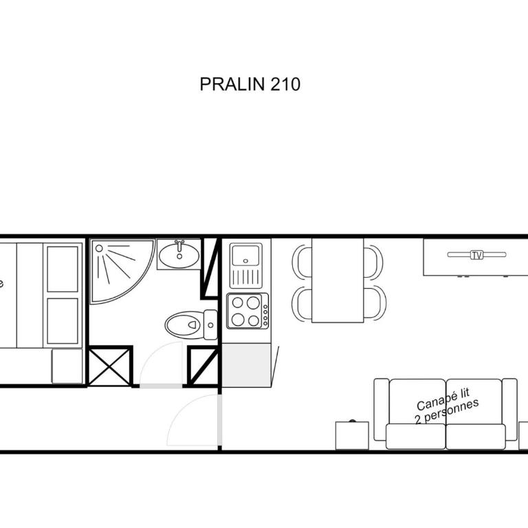 Charmant 2 pièces au pied des pistes - 4 pers, balcon, cuisine équipée - FR-1-182-208 - Appartement (4 Adultes) - 19