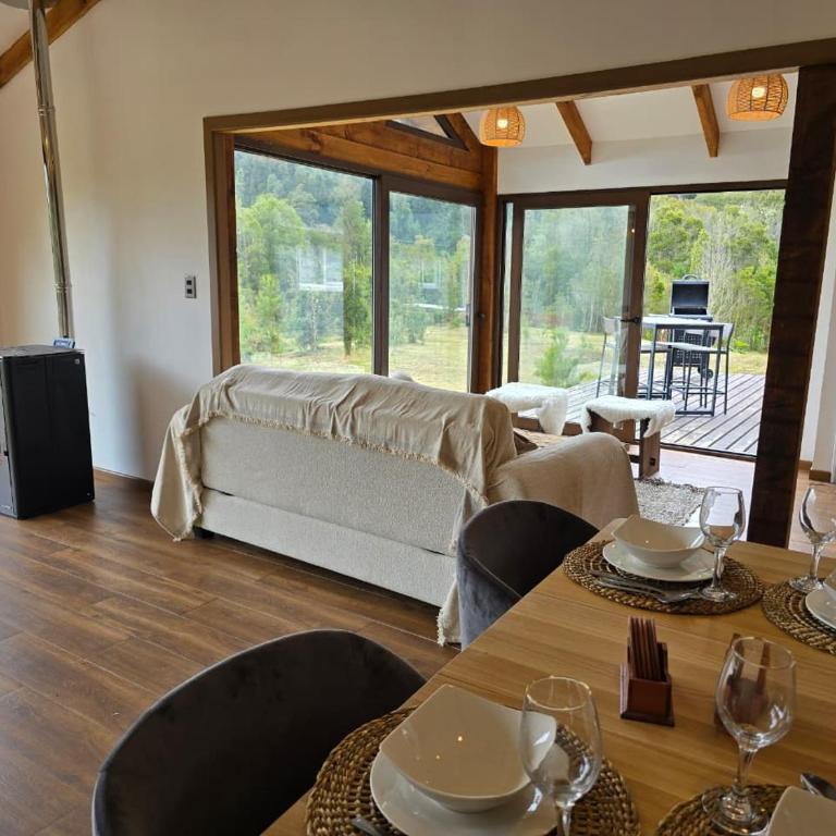 HOM I Cabaña La Ensenada vista parcial al Volcán - Vacation Home - 61