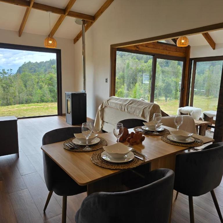 HOM I Cabaña La Ensenada vista parcial al Volcán - Vacation Home - 63