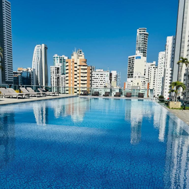 Vista Preciosa desde el piso 23 Apartamento frente al mar - One-Bedroom Apartment - 21