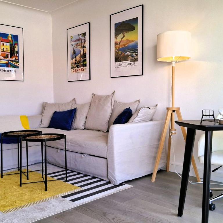 Le Clairfontaine - Stylish city-centre accommodation in Cannes - Sea view - Perfect for work and relaxation - 10 min walking distance of Palais des festivals and beaches - Apartment mit 1 Schlafzimmer - Meerseite - 9
