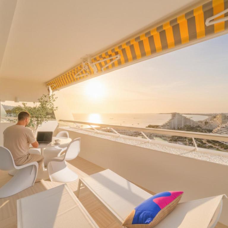 T3 luxe - vue mer panoramique - Marina baie des anges - Appartement 2 Chambres - 23