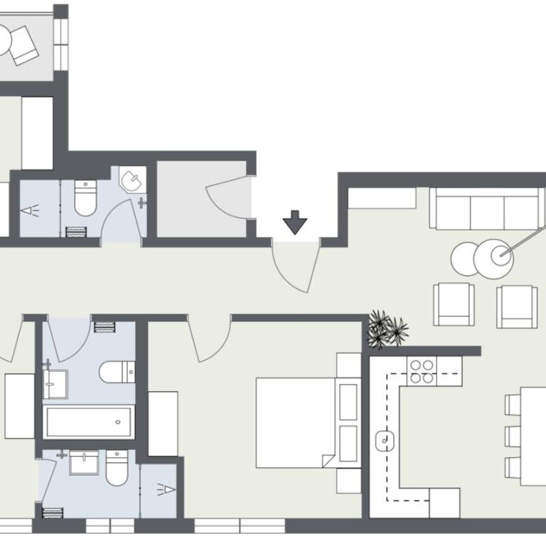 Ferienhaus Matterhorngruss - Apartment mit 3 Schlafzimmern - 22