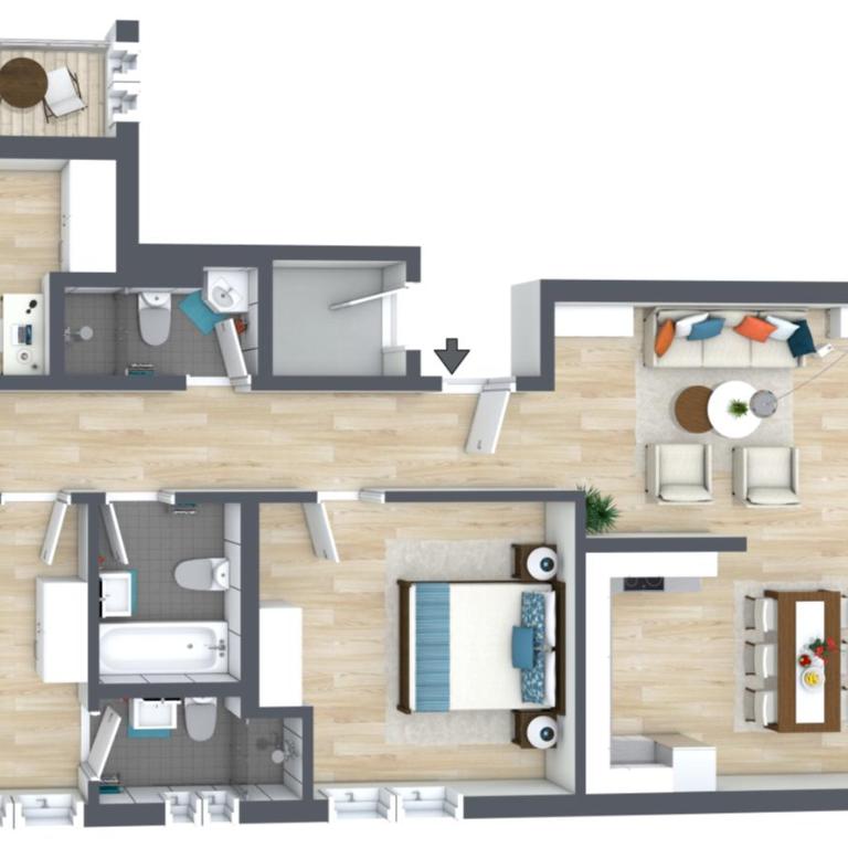 Ferienhaus Matterhorngruss - Apartment mit 3 Schlafzimmern - 23