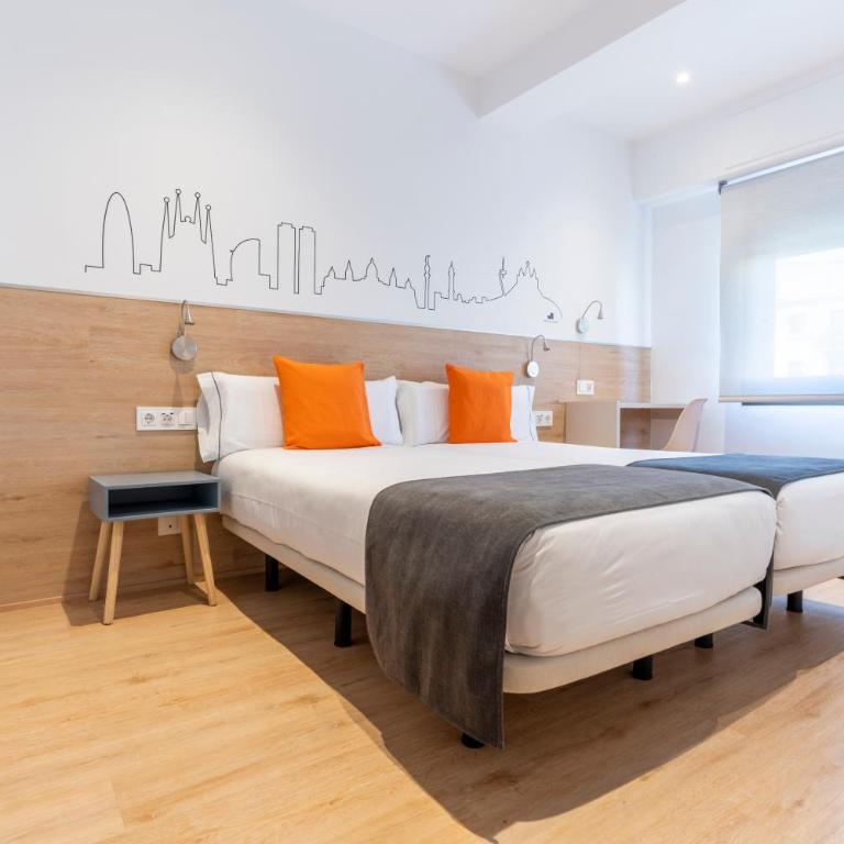 Hostal Sans - Chambre Double Confort - Vue sur Ville - 10