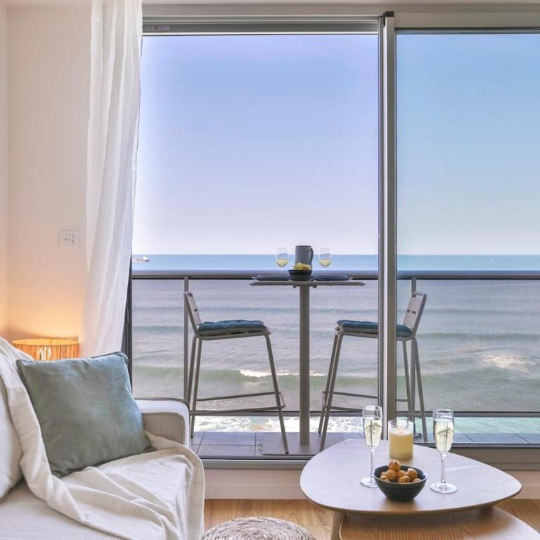 Vue mer imprenable - Balcon, lit king size, parking - Appartement 1 Chambre avec Vue sur la Mer et Balcon - 1