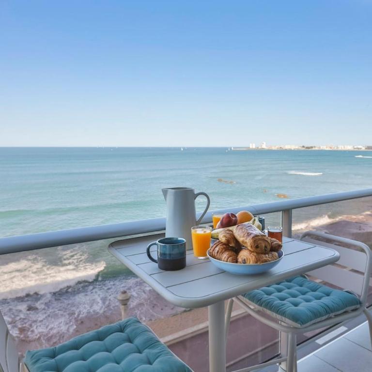 Vue mer imprenable - Balcon, lit king size, parking - Appartement 1 Chambre avec Vue sur la Mer et Balcon - 20