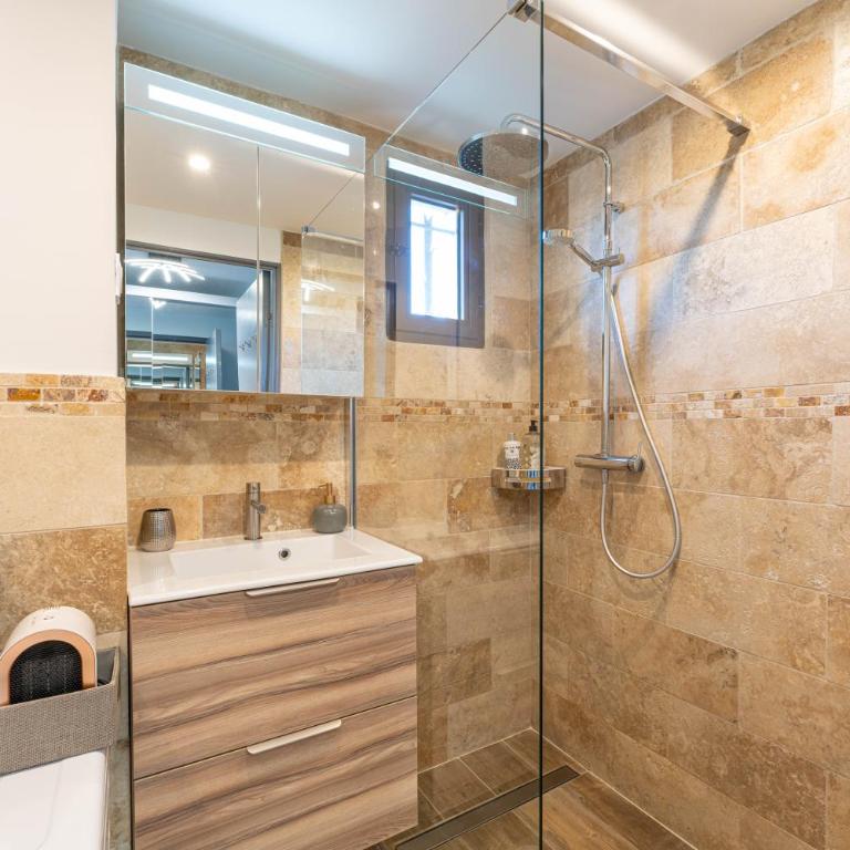 Appartement Vue Mer au calme Piscine & Parking - Apartment mit 1 Schlafzimmer - 19