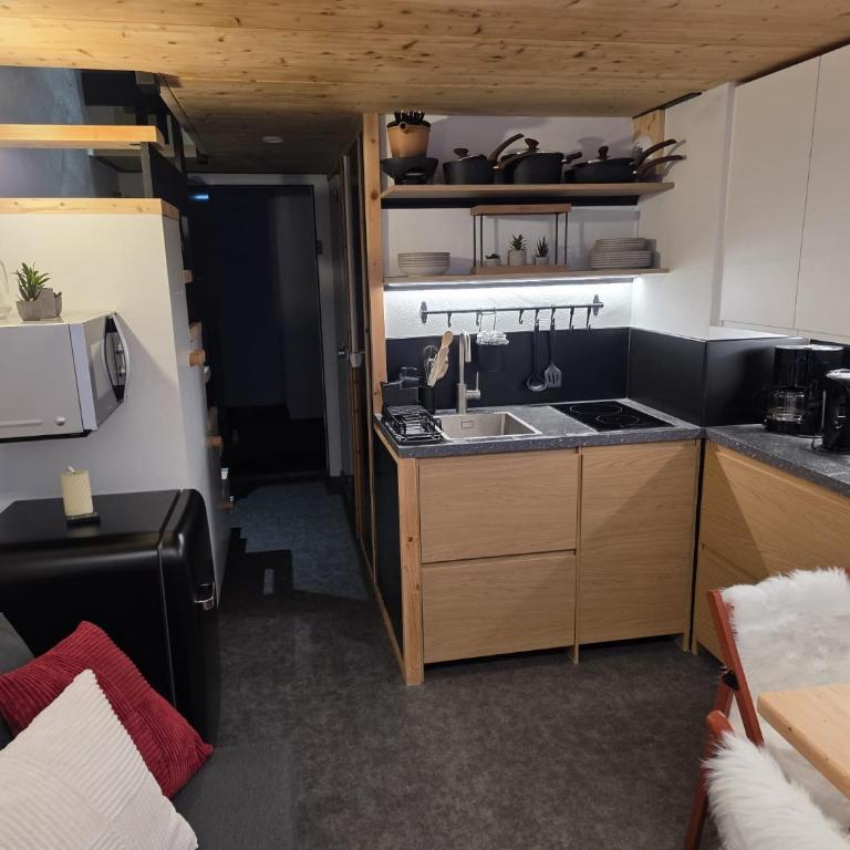 Arcs 1800: 5/6 people Ski Studio view Mont Blanc - Appartamento con 1 Camera da Letto - 22