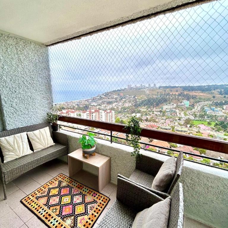 Gran departamento con piscina a pasos de Reñaca - Three-Bedroom Apartment with Water View - 24