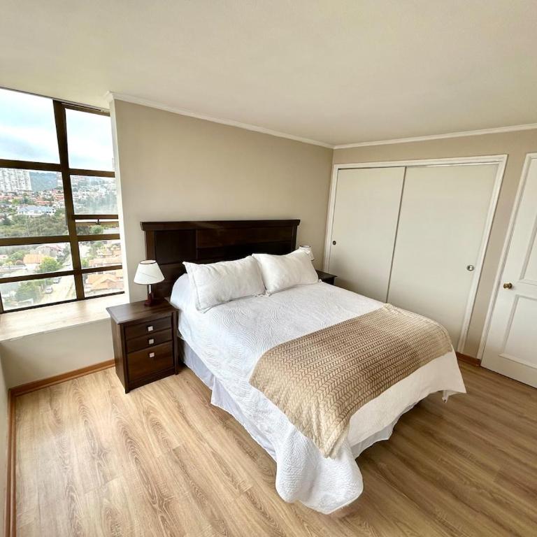 Gran departamento con piscina a pasos de Reñaca - Three-Bedroom Apartment with Water View - 16