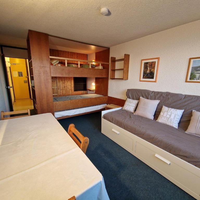 Studio fonctionnel au pied des pistes, balcon vue sur Mont-Blanc, pour 3/4 personnes - Estudio - 1