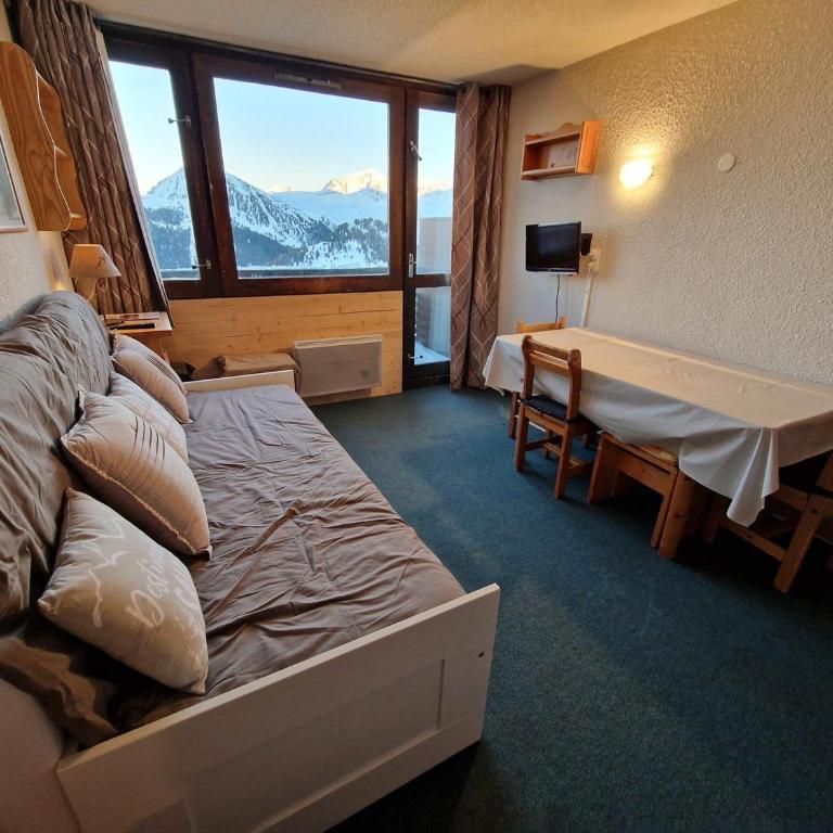 Studio fonctionnel au pied des pistes, balcon vue sur Mont-Blanc, pour 3/4 personnes - Estudio - 8