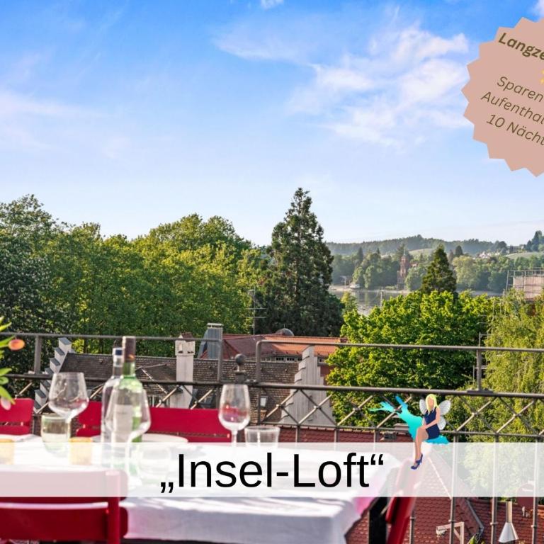 Ferienwohnung Insel-Loft - Maisonette auf der Insel, exklusiv mit Dachterrasse - Appartamento con Vista Lago - 1