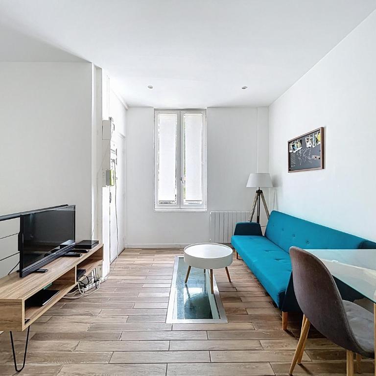 BnGo l L'interlude Bleu l T2 en souplex, 4p, Mermoz Hôpital - Appartamento con 1 Camera da Letto - 9