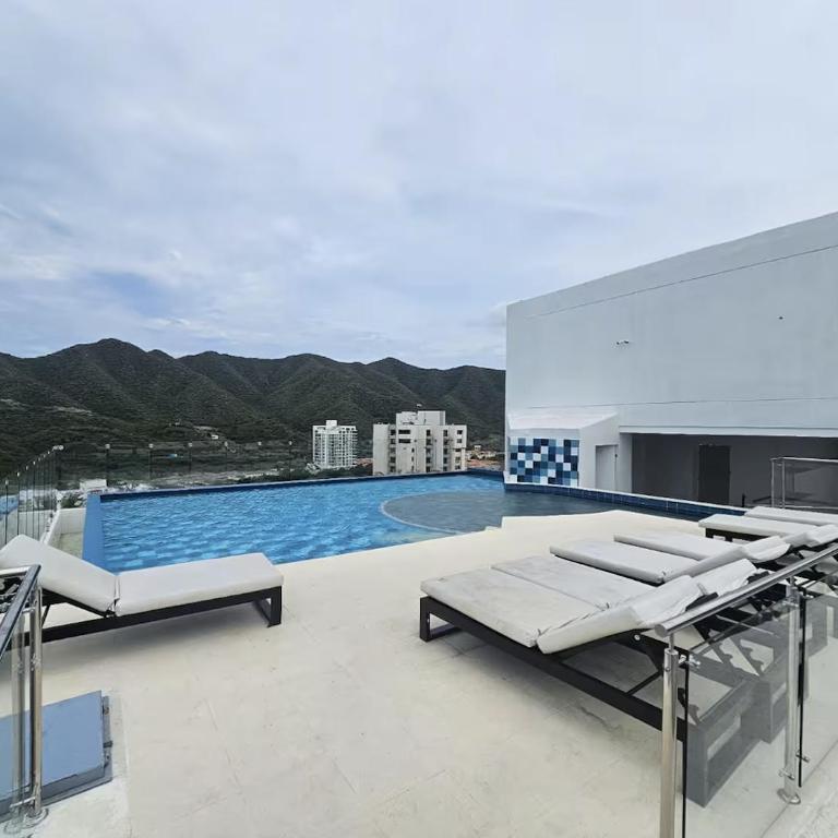 Hermoso Apartasuite para estrenar Sky Tower-Rodadero - Apartment with Sea View - 3