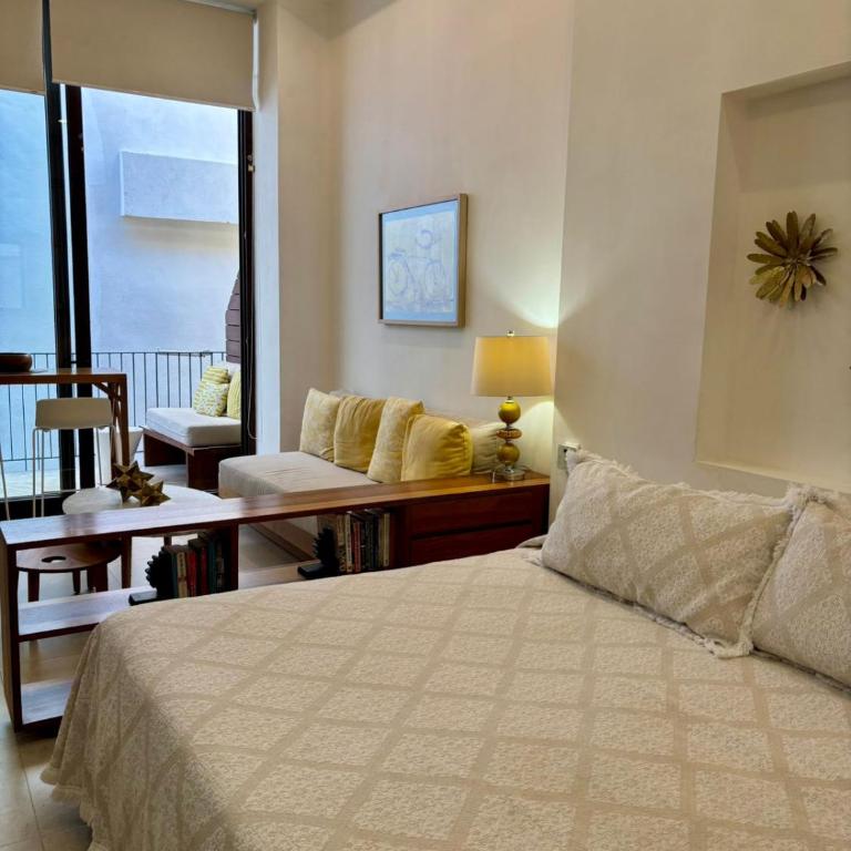 Penthouse Studio 2 blocks from Los Muertos beach - Habitación Doble con balcón - 51
