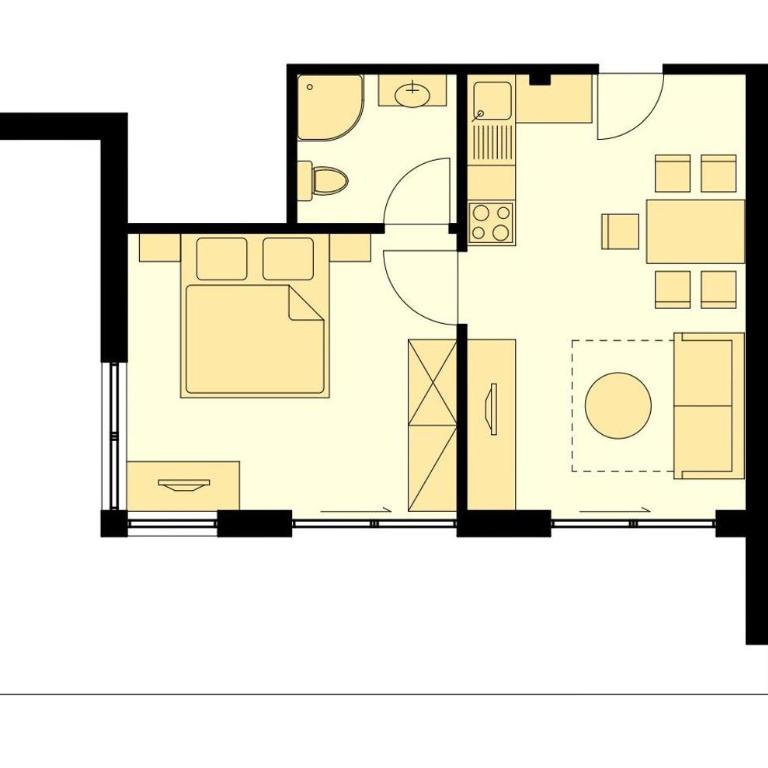 Aparthotel Philipp - Appartement 1 Chambre avec Balcon - 1