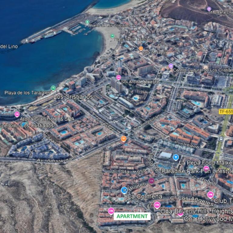 Los Cristianos - breathtaking view, AC, heated pool, fibre net - Apartamento Estudio con vistas al mar - 29