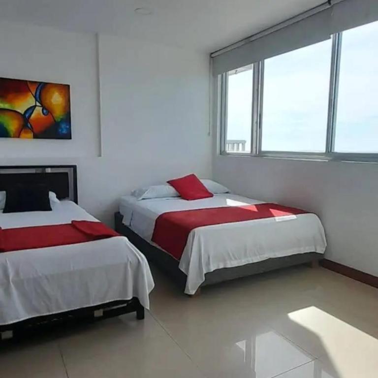 Hermoso apartamento en Boca Grande Cartagena, vista al mar, aire acondicionado - Apartamento de 2 dormitorios - 2