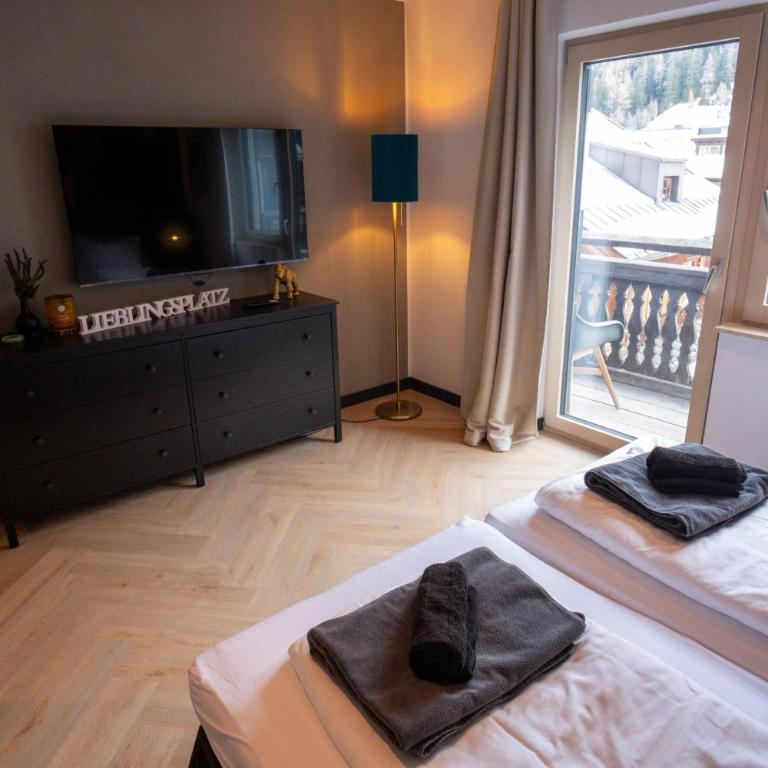 Appartements Cafe Schneider - Apartment mit 3 Schlafzimmern und Dusche - 10