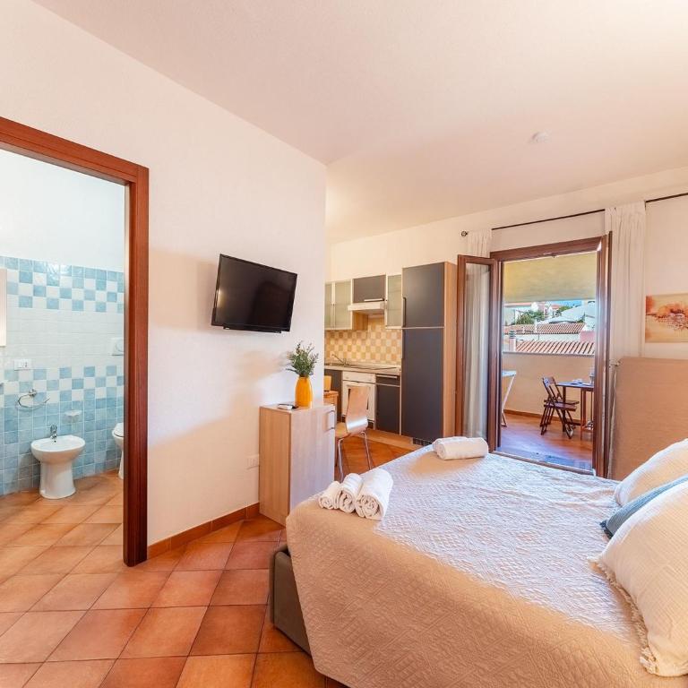 Bright 3 guest apartment with pool - Monolocale - 8