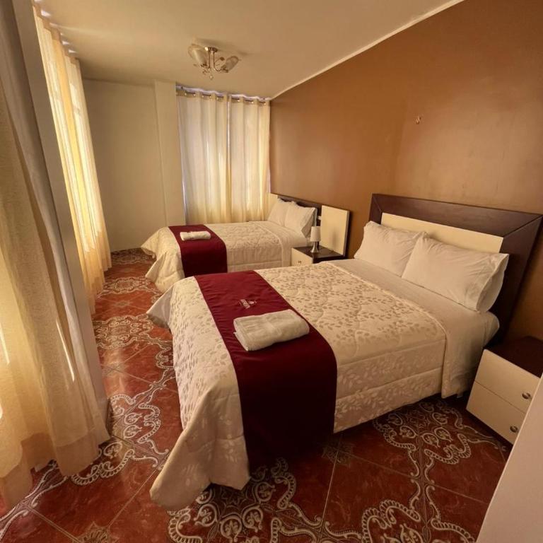 HOTEL AREQUIPA - Habitación Doble con baño privado - 2 camas - 1