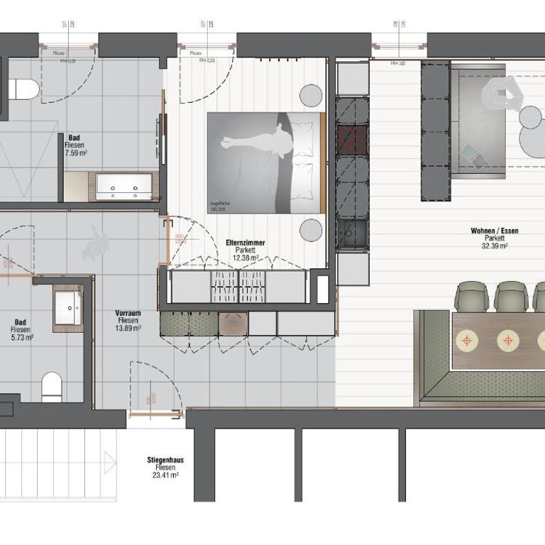 Appartement GLÜCKSVOGEL - Apartment mit 3 Schlafzimmern - 38