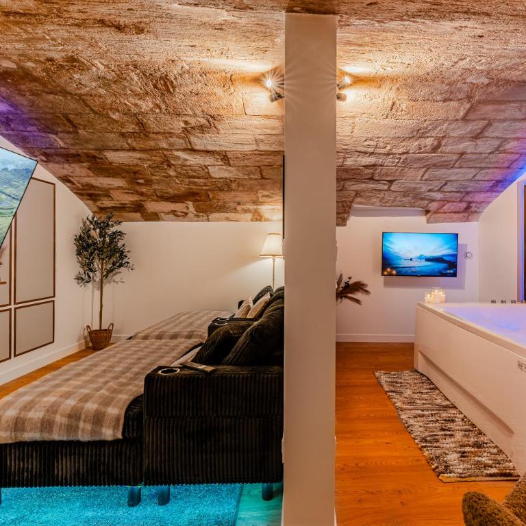 Suite d'Exception sous Voûtes avec Spa & Cinéma - Appartement 1 Chambre - 3