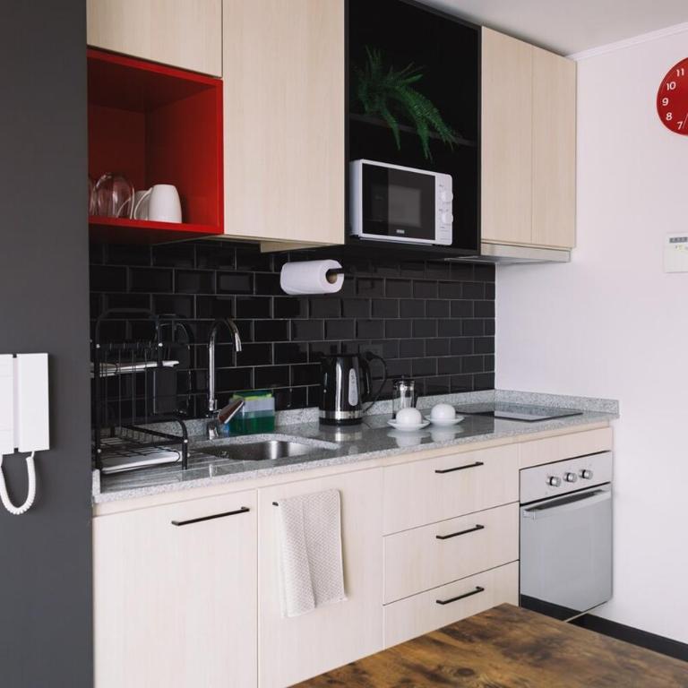 Moderno, acogedor y a pasos del Metro - One-Bedroom Apartment with Balcony and City View - 13
