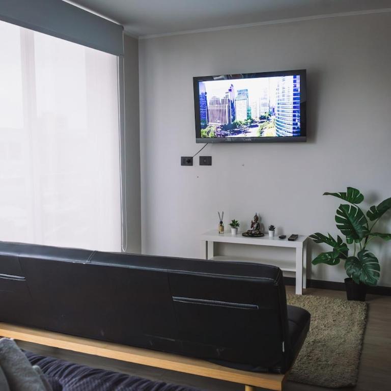Moderno, acogedor y a pasos del Metro - One-Bedroom Apartment with Balcony and City View - 18