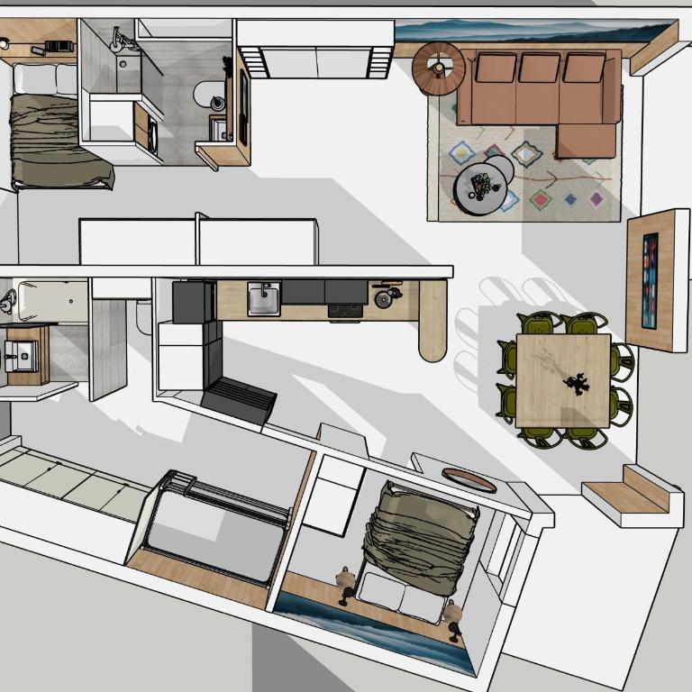 Appartement neuf et cosy les Tommeuses vue splendide, sur piste, Tignes Val Claret - Appartamento con 2 Camere da Letto e con Vista Montagna - 24