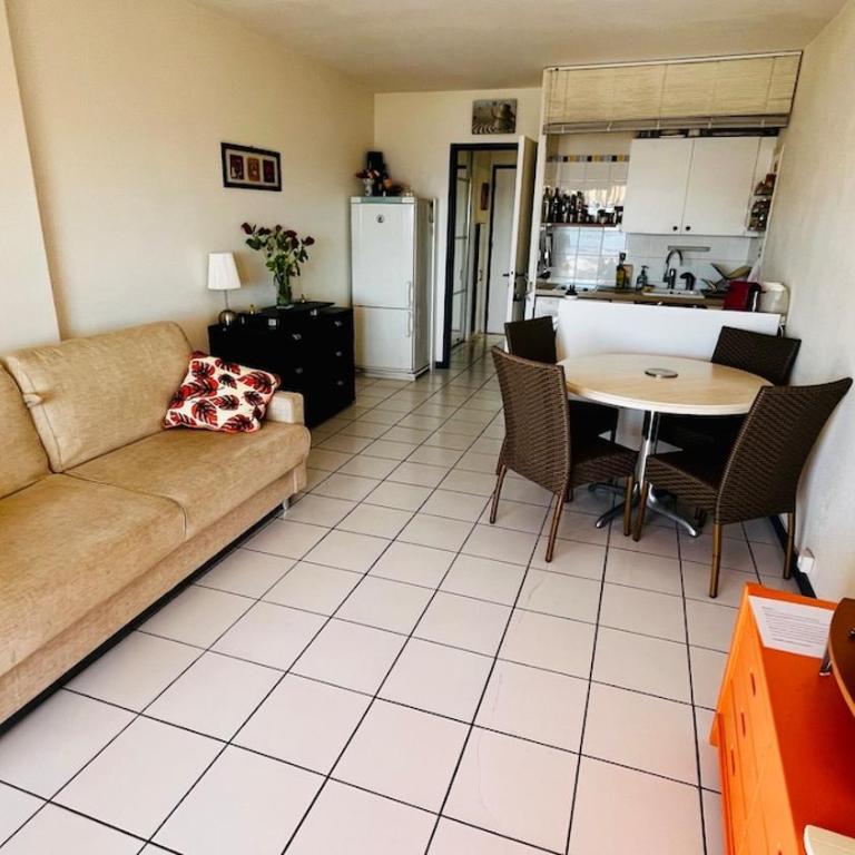 Grand studio 28m2 terrasse vue mer 180 - Plein Sud - Piscine - clim - Parking - Appartement 1 Chambre de Luxe - Vue sur Port - 22