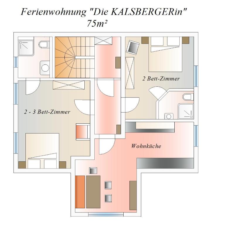 Die KALSBERGERin Ferienwohnung für Genießer - Apartment mit 2 Schlafzimmern - 34