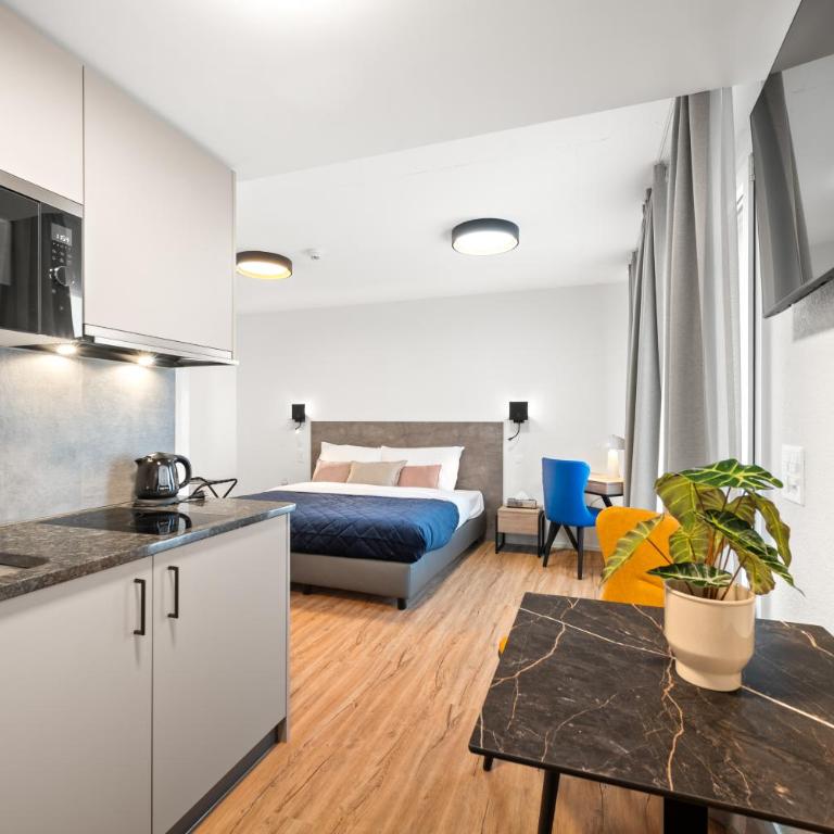 Aparthotel Hine Adon Avenches A1 - Self checkin - Studio-Apartment mit 2 Schlafzimmern - 1