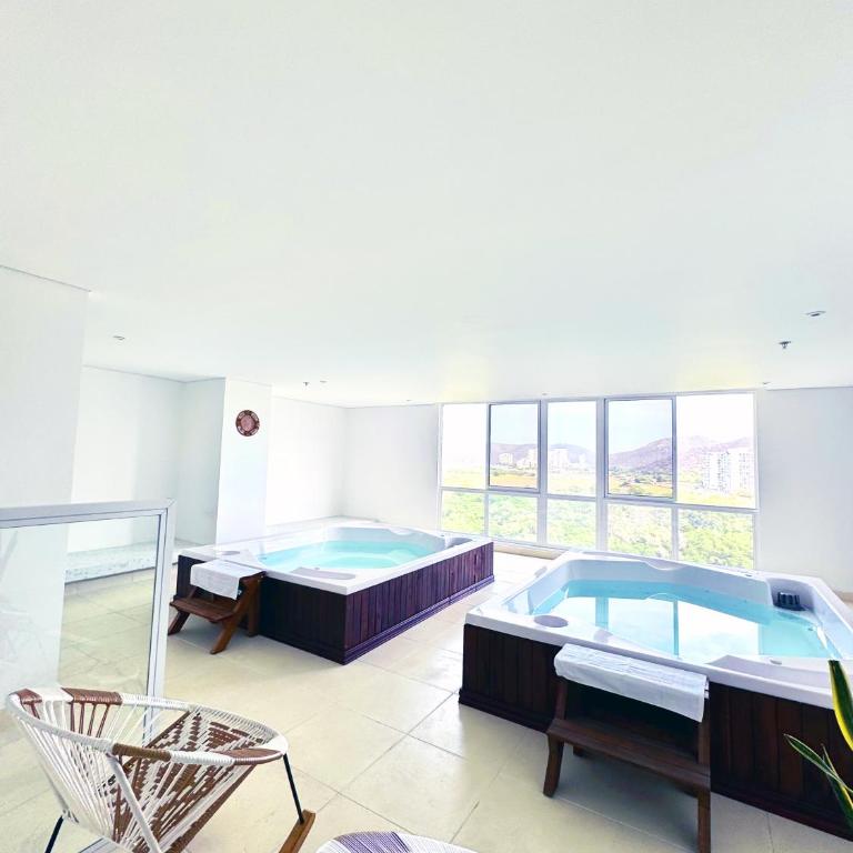 Suite Vista A Reserva y Mar Piso Alto En Bello Horizonte - One-Bedroom Apartment - 58