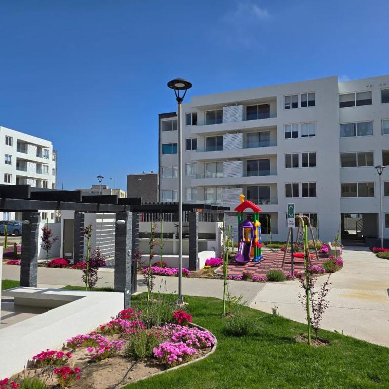 Depto Mi refugio La Serena Beach 2D-1B - Two-Bedroom Apartment with Pool View - 53